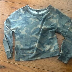Zunie Green Camouflage Kids Sweatshirt